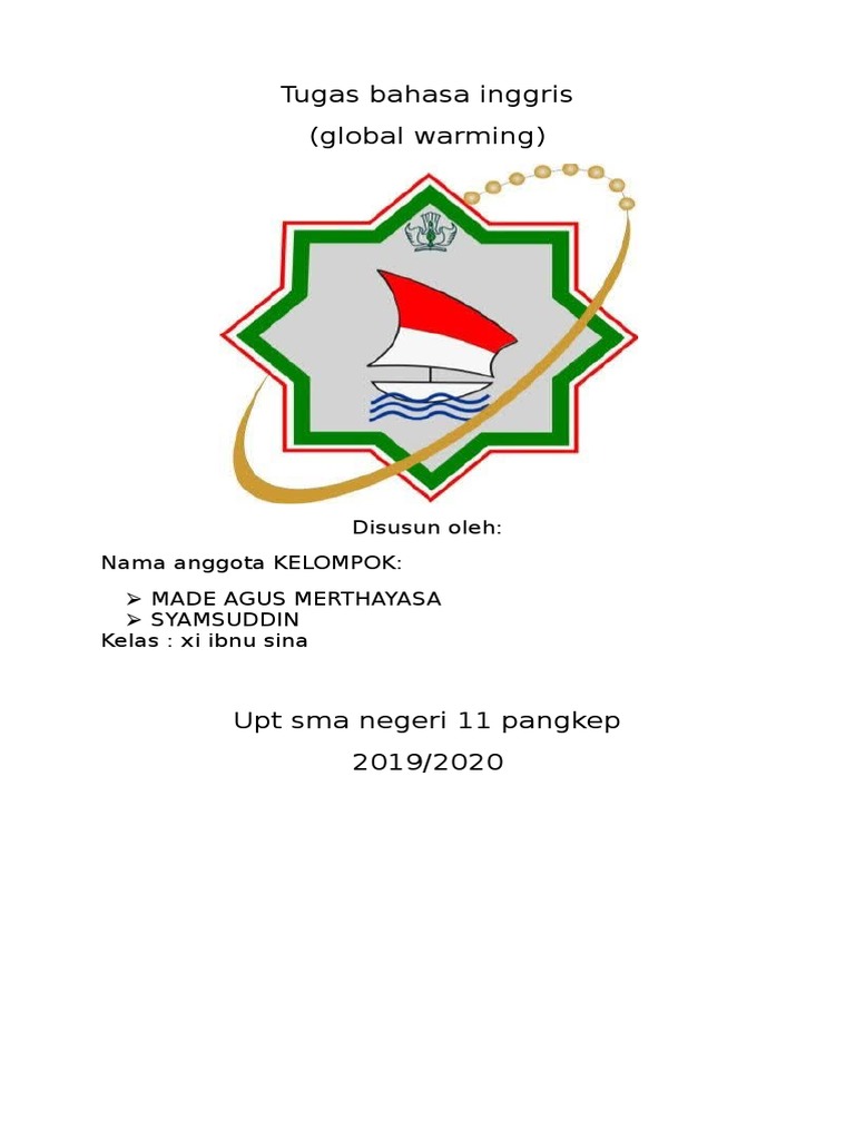 Tugas Bahasa Inggris Global Warming Docx Global Warming Climate Change