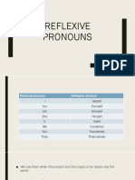 Reflexive Pronouns and Question Tags