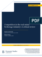 Competition in the real estate brokerage industry