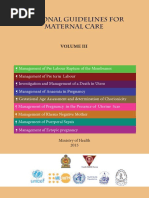 National Guigeline for Maternal Care Volume 03