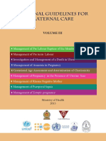 National Guigeline For Maternal Care Volume 03