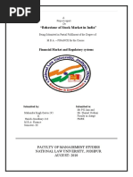 Behavioyr of Stock Market in India