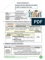 Sesión. Sas.nº.1. Primero de Secundaria Semana Santa