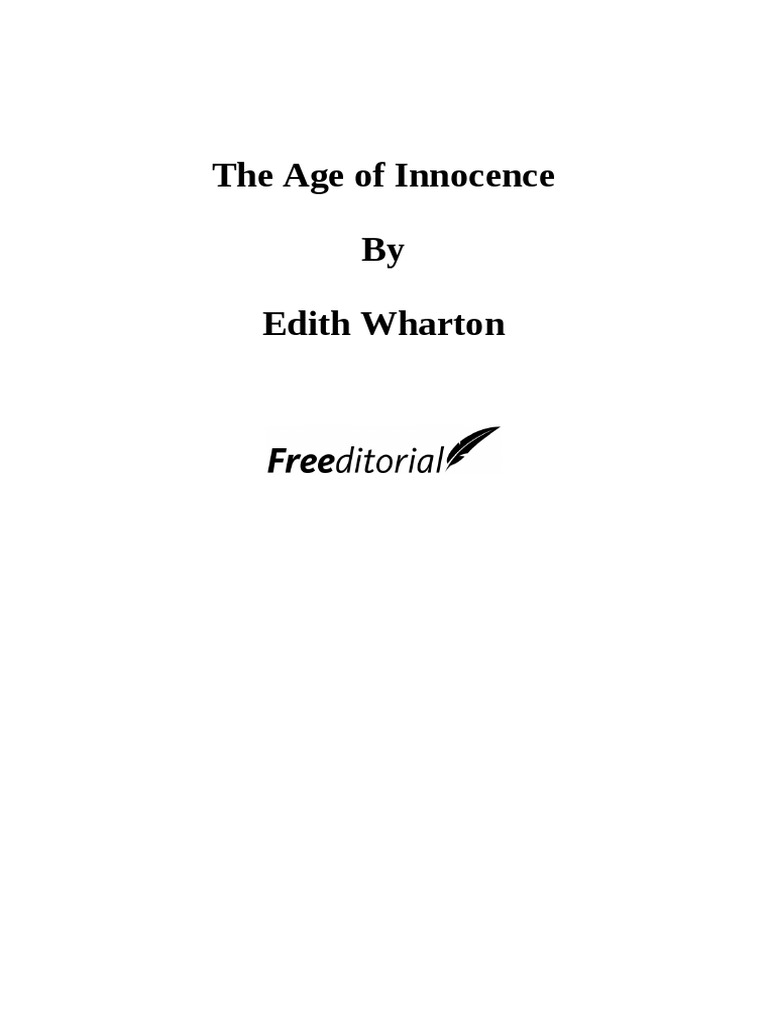 The Age of Innocence PDF | PDF | Engagement | The Age Of Innocence