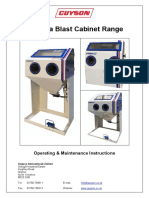 Formula Blast Cabinet Operating Manual