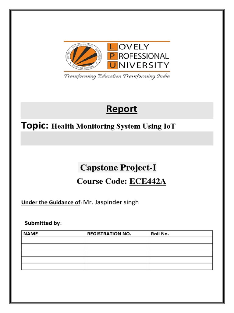Health Monitoring System Using Iot | PDF | Internet Of Things | Arduino