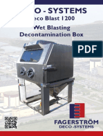 Deco Blast 1200 Wet Blasting Decontamination Box