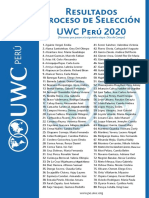 UWC Resultados Segunda Etapa PS 2020