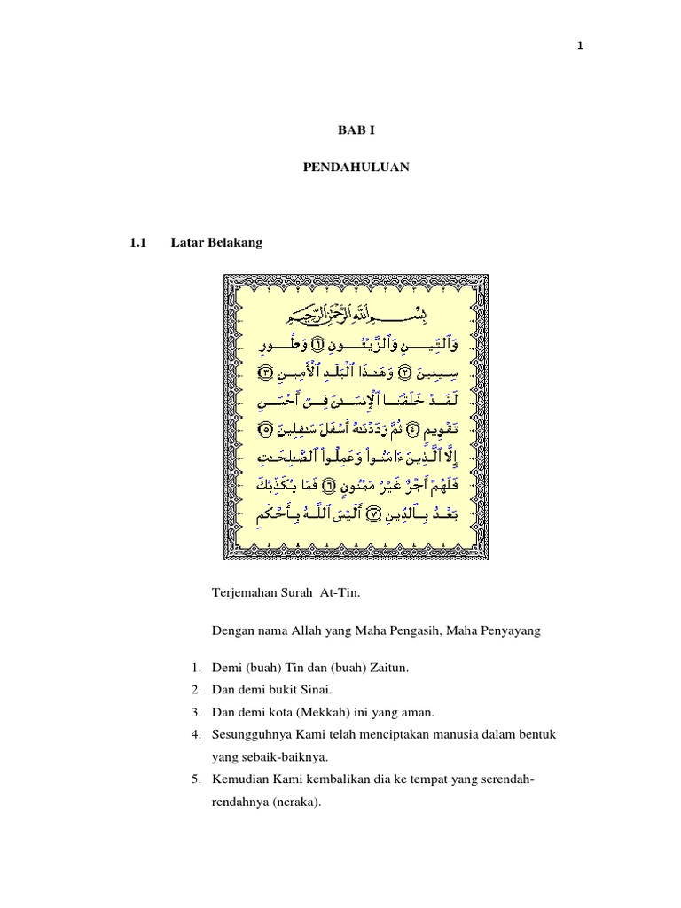 Makalah Surah At Tin Pdf