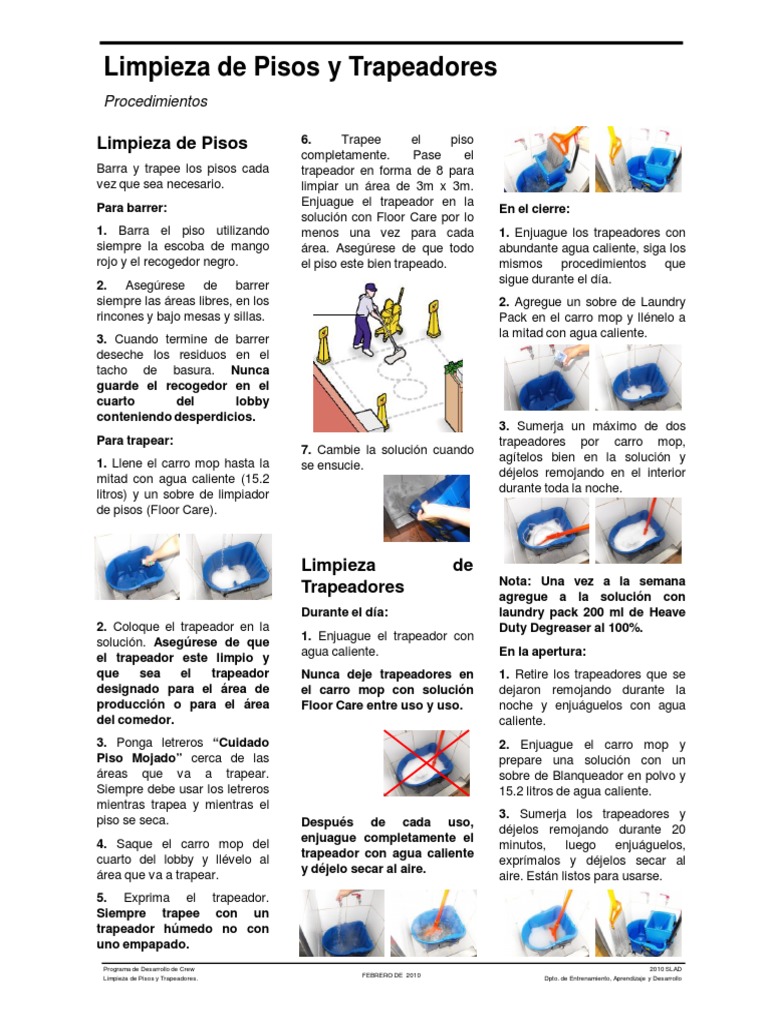 Procedimiento para Trapear Pisos | PDF | Naturaleza