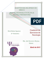 Cuaderno de Ejercicios de Psicología