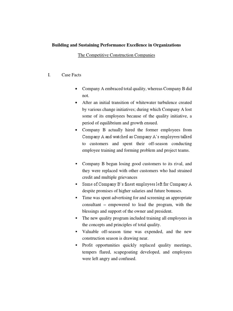 Sustaining Performance Excellence Strategies | PDF | Design For Six ...