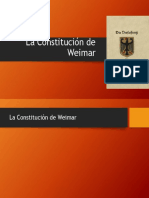 La Constitución de Weimar