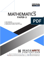 Mathematics Alevel Paper-3 Topical Past PDF