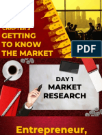 Getting to Know the Market; A Report in Entrepreneurship