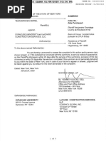 Tekaheroken Herne v. Syracuse University and LeChase Construction Services, LLC