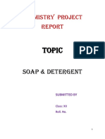 Soap and Detergent Experiment