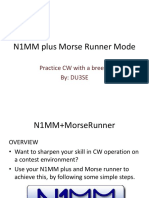 Practice CW with N1MM plus and Morse Runner