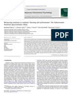 Measuring Emotions in Students' Learning and Performance The Achievement Emotions Questionnaire 2011