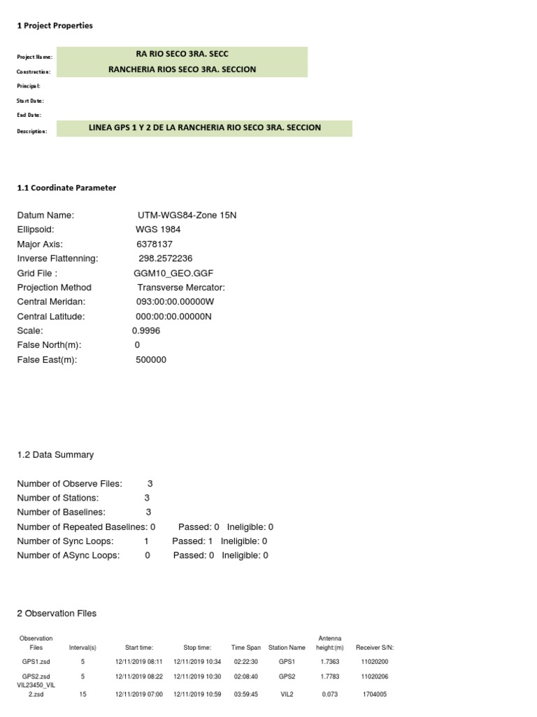 Rancheria Rio Seco 3ra Seccion | PDF | Cartography | Geodesy