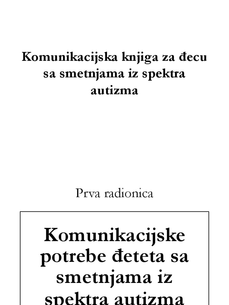Komunikacijska Knjiga | PDF