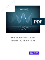 UPC Studio Test Manager User Manual v1.0