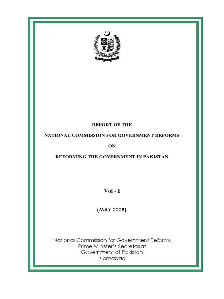 Official document or report related to government policy