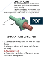 Lecture 2 Cotter Joint