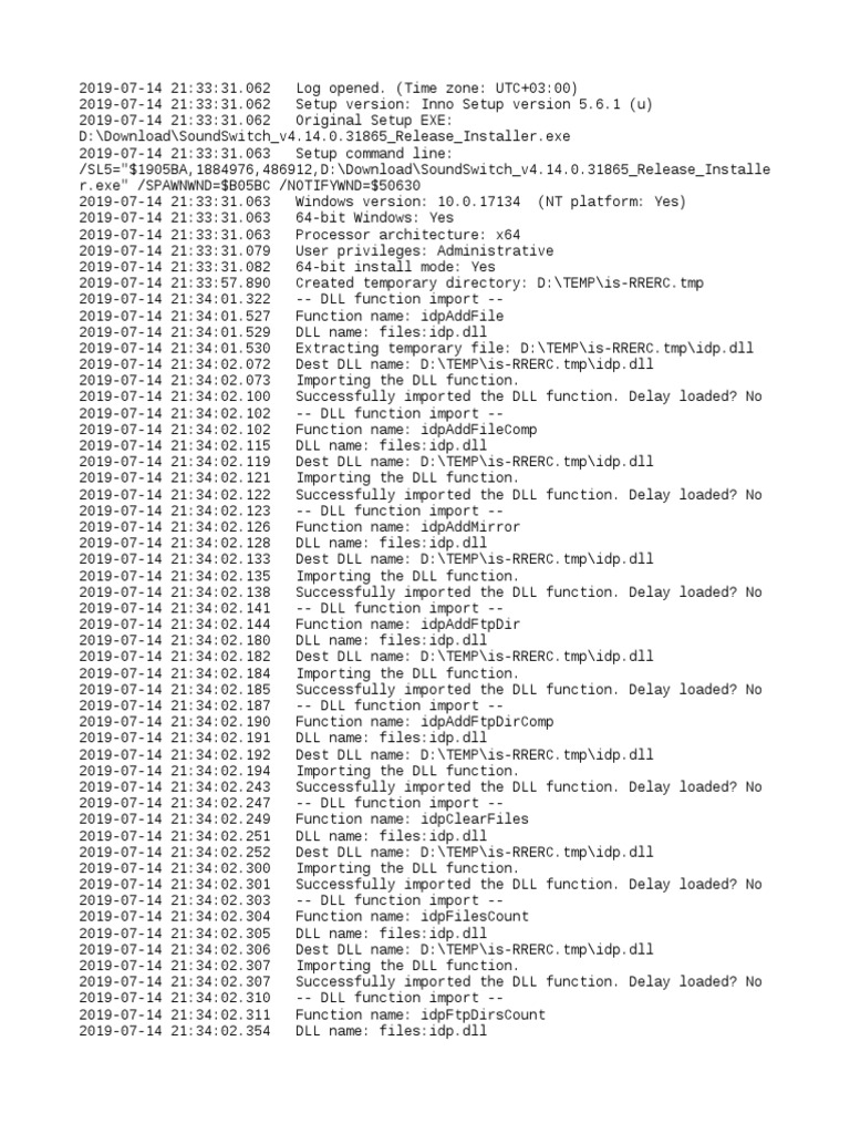 SoundSwitch Installer Log | PDF | Icon (Computing) | Microsoft Windows