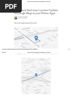 Implement Real-Time Location Updates On Google Maps in Your Flutter Apps