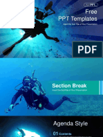 Underwater Scuba Diving PowerPoint Templates