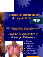 Giudizio di operabilità in Chirurgia Polmonare.ppt