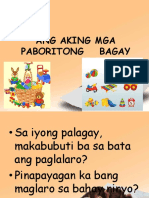 ANG AKING MGA PABORITONG BAGAY - Ap