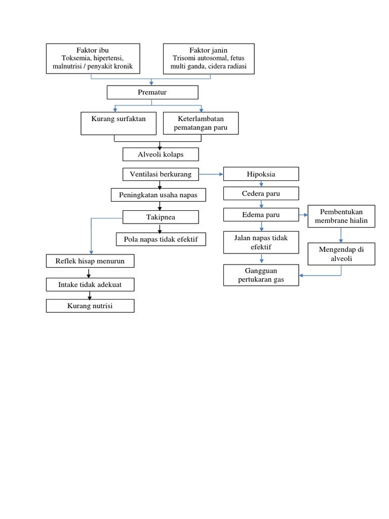 Pathway RDS pada Neonatus dan Bayi | PDF
