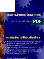 Convert between binary and decimal numbers
