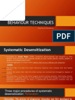 Systematic Desensitization and Exposure