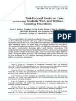 Effects of Task-Focused Goals On Low-Achieving Student With and Without Learning Disabilities - Fuchs