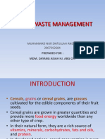 Cereal Waste Management Solutions