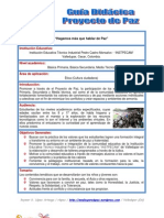 Guía Didáctica de Medios Escritos "Hagamos Más Que Hablar de Paz" - RLopez