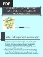 Corporate Governance and Its Role in Strategic Management