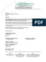 LETTER TO CONDUCT SAMPLE FORMAT Ccje