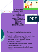 Materiali Prescrittura Prelettura Metodo Linguistico Motorio SC Infanzia Corso Adria Anna Caforio PDF