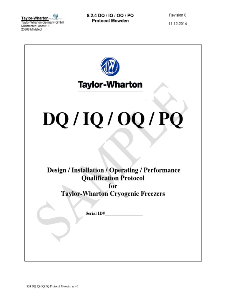Performance Qualification (PQ) Definition