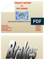 A Project Report On Disc Brake PDF
