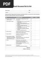 Tinetti Scale for Gait and Balance Assessment | PDF | Balance (Ability)