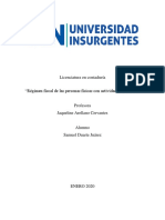 Obligaciones Fiscales de Personas Fisicas Con Actividad Empresarial