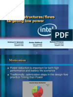 Post RTL structures/flows targeting low power