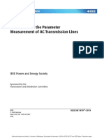 Ieee Guide For The Parameter Measurement of Ac Transmission Line PDF