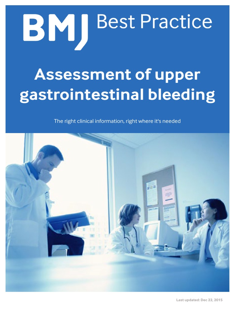 Assessment of Ugi Bleeding PDF | PDF | Endoscopy | Gastroenterology