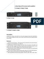 Adapter (Economic Rack Mount IP Terminal With Amplifier) T-7760T-77120T-77240T-77350T-77500